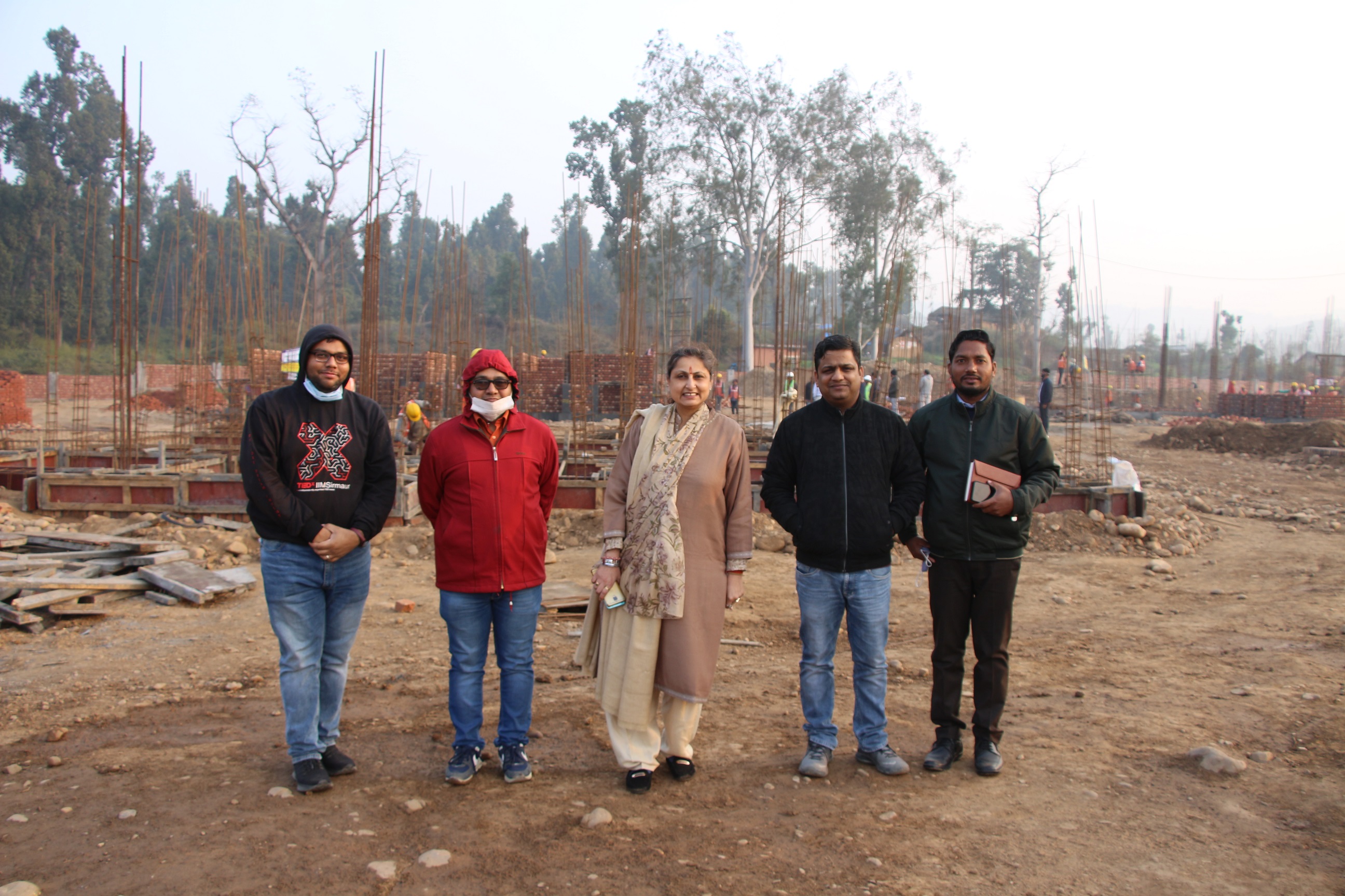 PROFESSOR NEELU ROHMETRA, DIRECTOR, IIM SIRMAUR WITH THE OFFICIALS OF